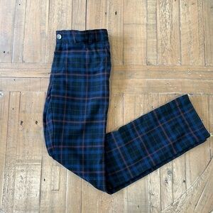 Jacadi plaid straight leg pants